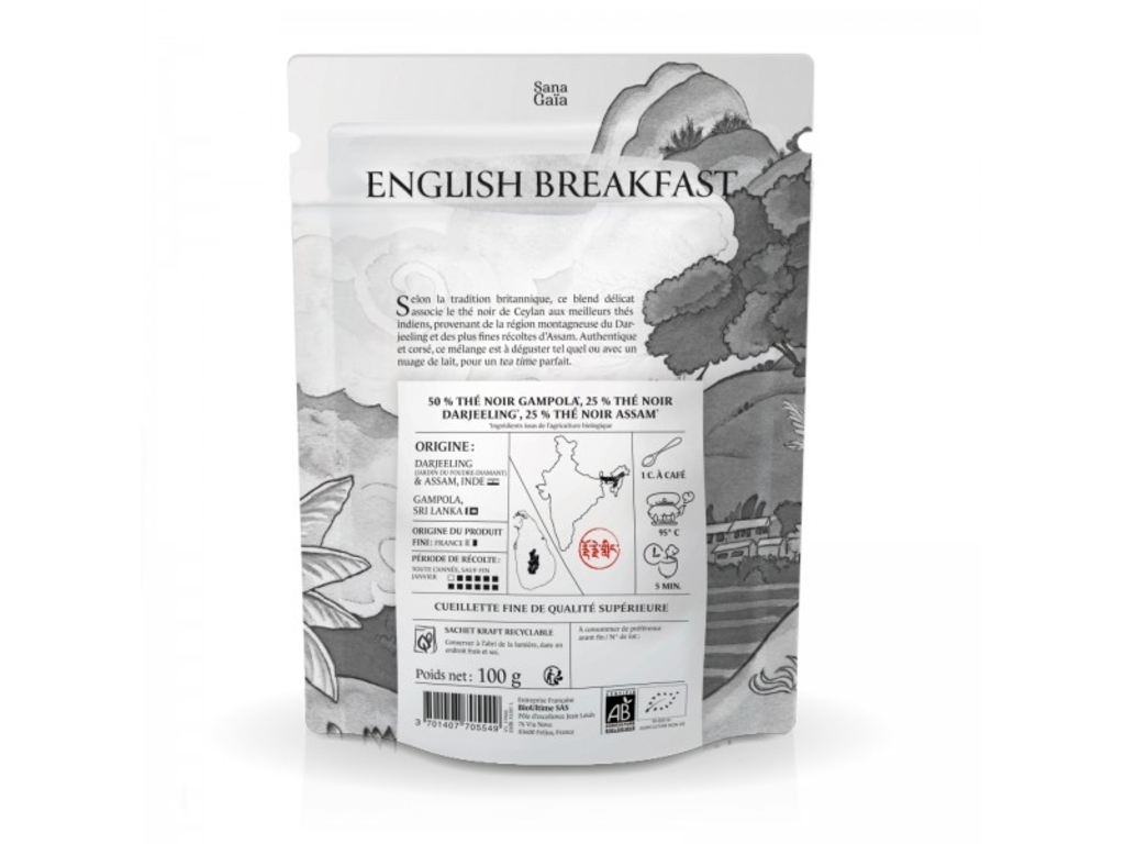 Thé noir English Breakfast Bio