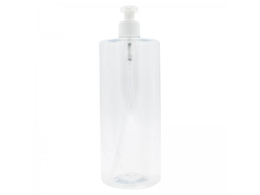 Flacon en plastique cristal et pompe savon