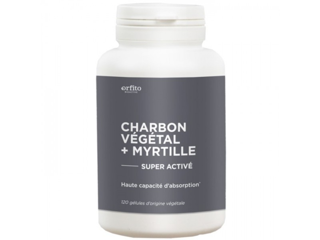 Charbon végétal super activé + myrtille