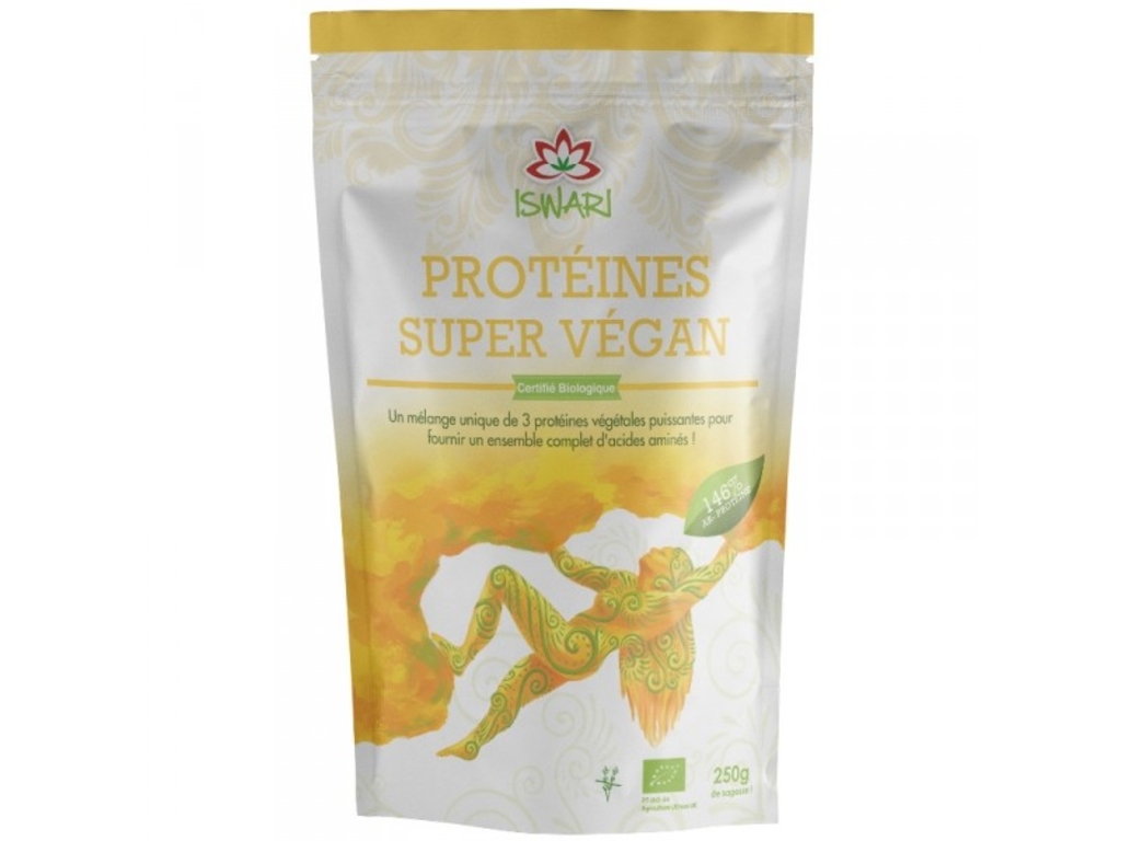 Protéines Super Vegan riz, pois, chanvre Bio