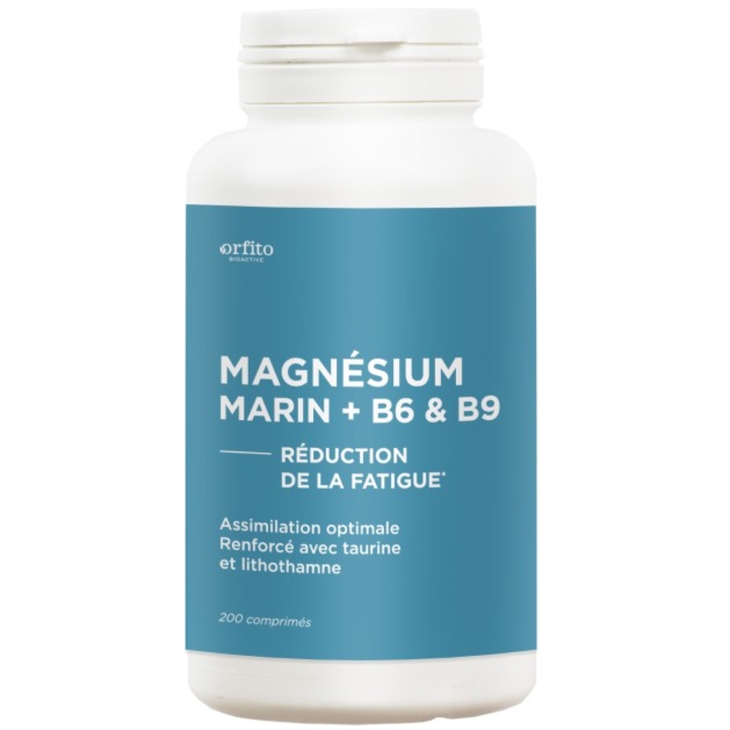 Magnésium marin renforcé, B6, B9