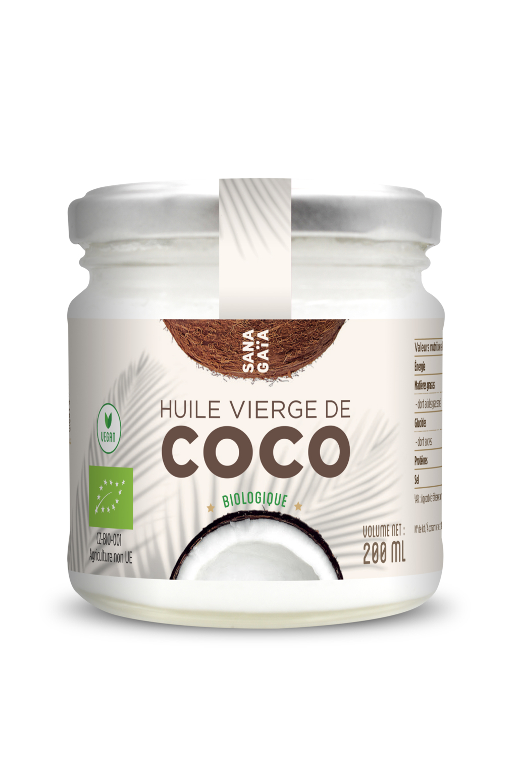 Huile vierge de coco Bio