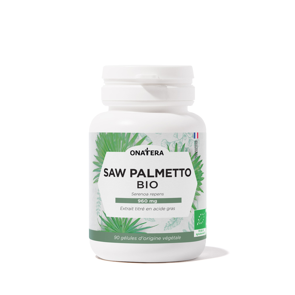 Complément Alimentaire Saw Palmetto (Palmier Nain) 500mg - Santé Prostate & Cheveux - Kenofor