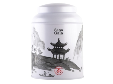 Boîte à thé en métal illustration Chine