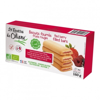 Biscuits fourrés fruits rouges Bio