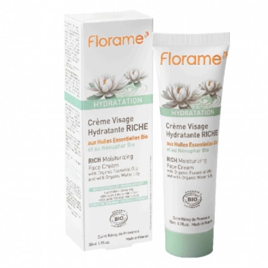 Crème visage hydratante riche Bio