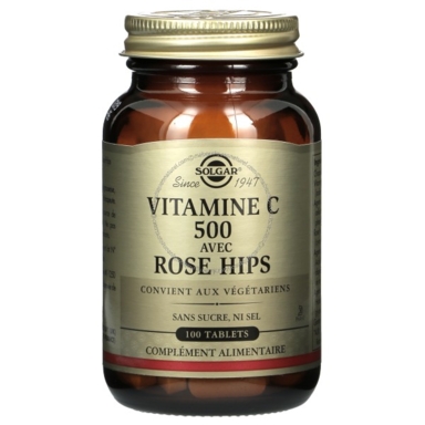 Vitamine C avec Rose Hips 500 mg