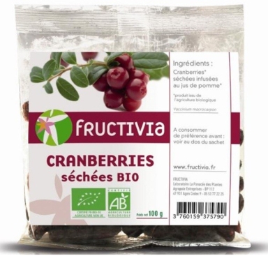 Cranberries sechées infusées Bio