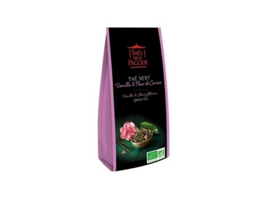 Thé vert Sencha de Chine vanille & fleurs de cerisier Bio