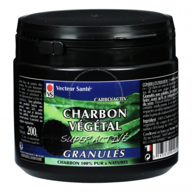 Charbon végétal super activé granulés