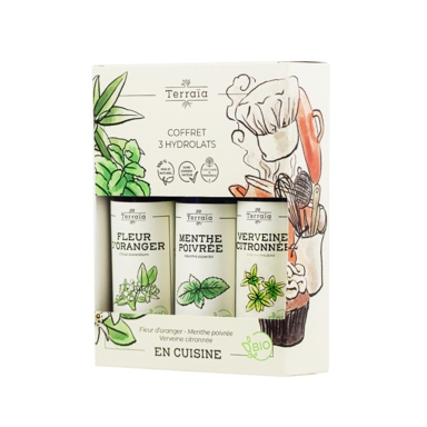 Coffret 3 hydrolats En cuisine