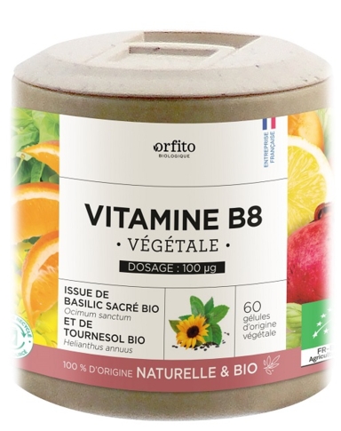 Vitamine B8 végétale de basilic sacré et tournesol Bio