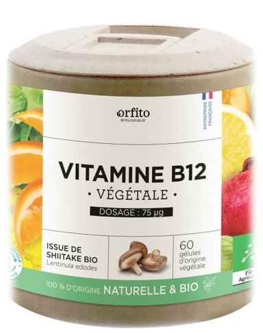Vitamine B12 végétale de shiitake Bio