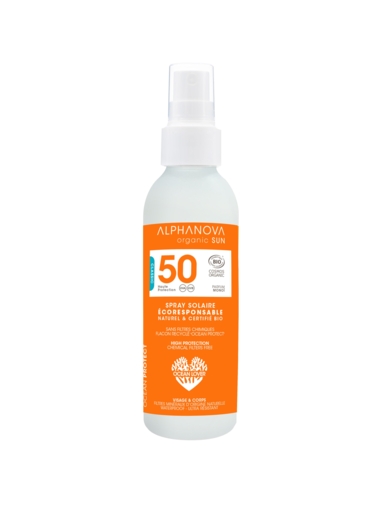 Spray solaire Bio SPF 50 très haute protection