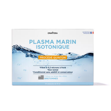 Plasma marin (eau de mer) isotonique procédé Quinton