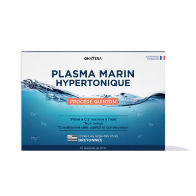 Plasma marin (eau de mer) hypertonique procédé Quinton
