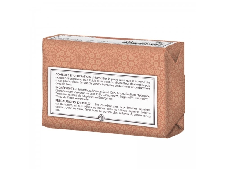 Savon peaux sensibles Bio, épices & cannelle