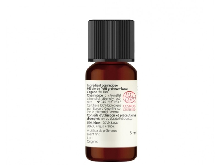 Huile essentielle Petit grain combava Bio
