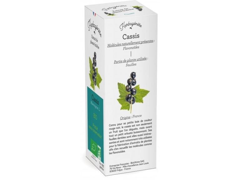 Cassis Bio Extrait de plante fraîche