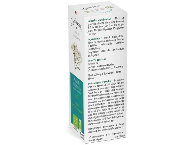 Achillée Millefeuille Bio Extrait de plante fraîche