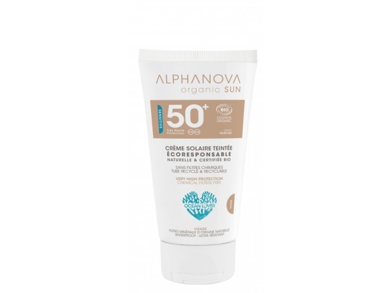 Crème fluide teintée claire Bio SPF 50 très hauteprotection