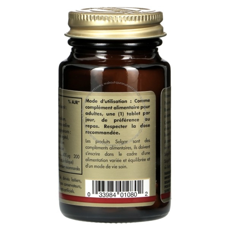 Vitamine B9  (acide folique) 400µg