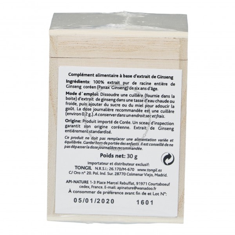 Extrait Ginseng Corée