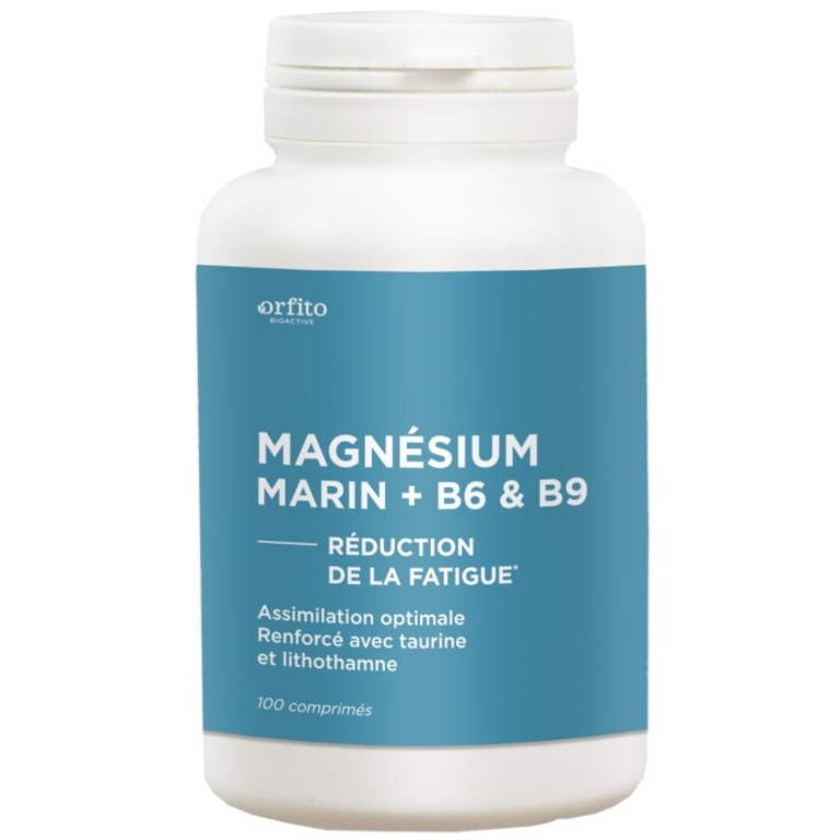 Magnésium marin renforcé, B6, B9