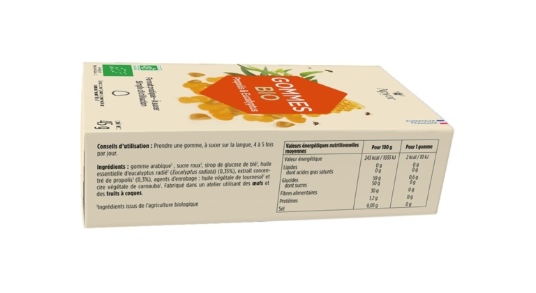 Gomme Propolis Eucalyptus Bio