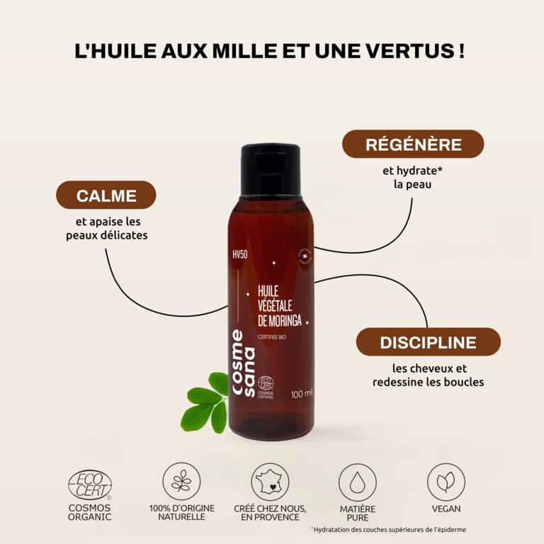 Huile Végétale de Moringa Bio