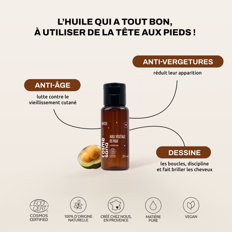 Huile Végétale de Piqui Bio