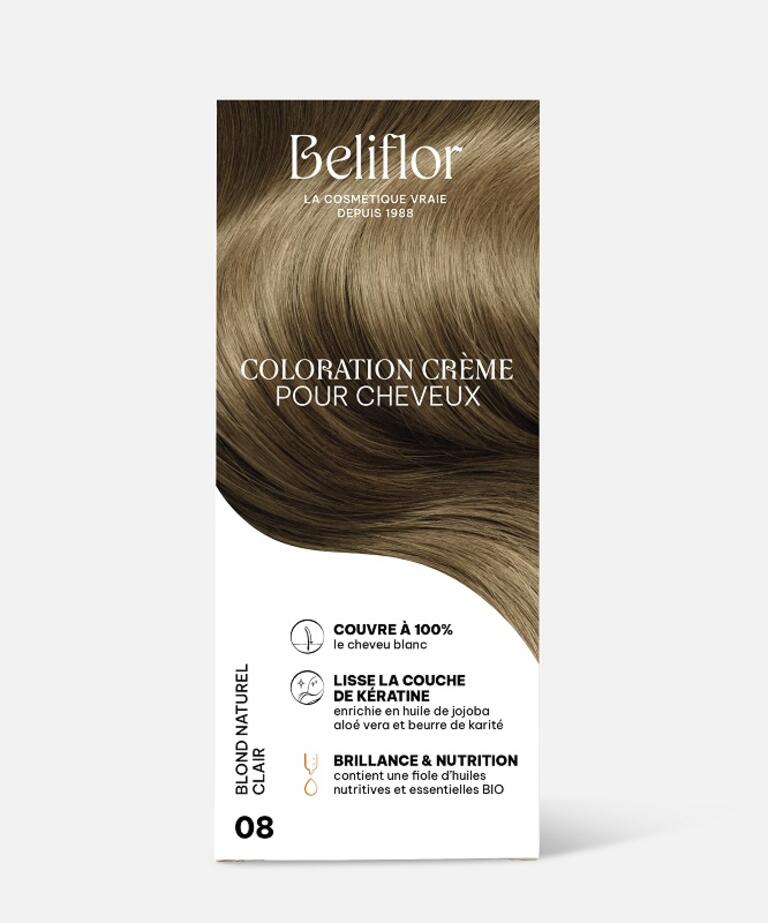 Coloration Crème 08 blond naturel clair