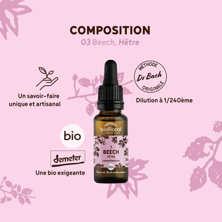 Fleur de Bach Beech N°3 Bio