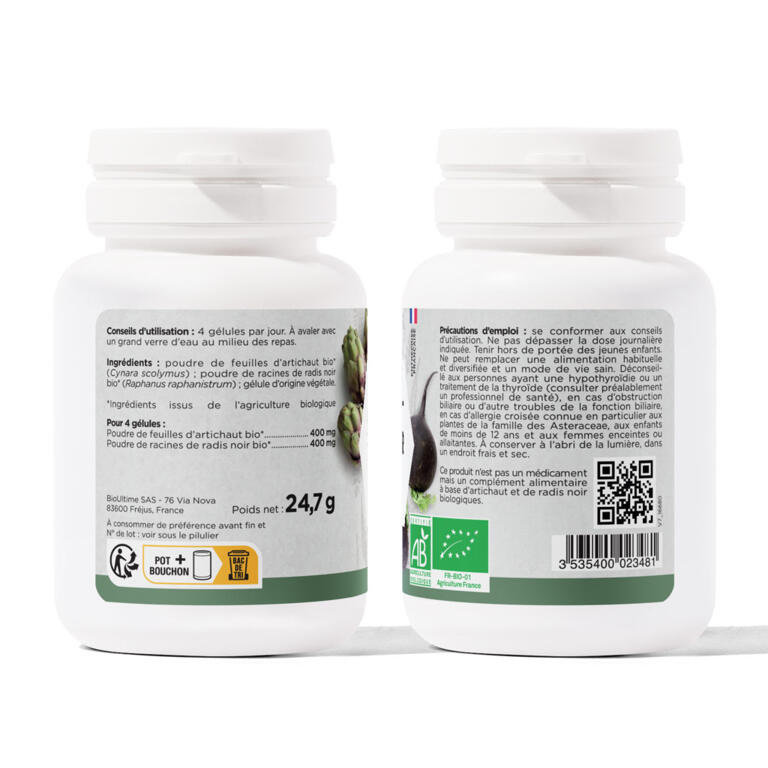 Artichaut Radis Noir Bio
