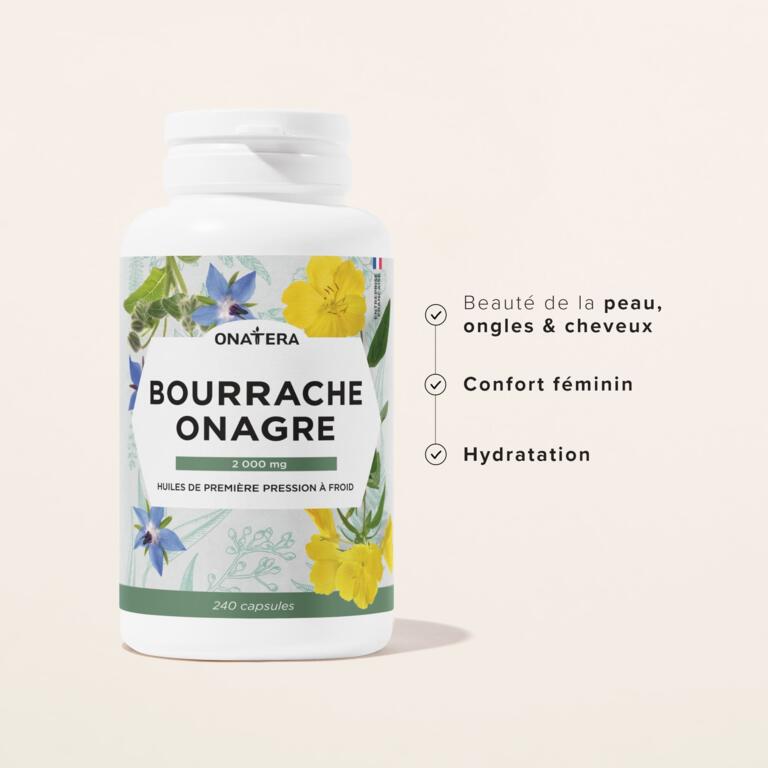 Huiles d'Onagre et Bourrache