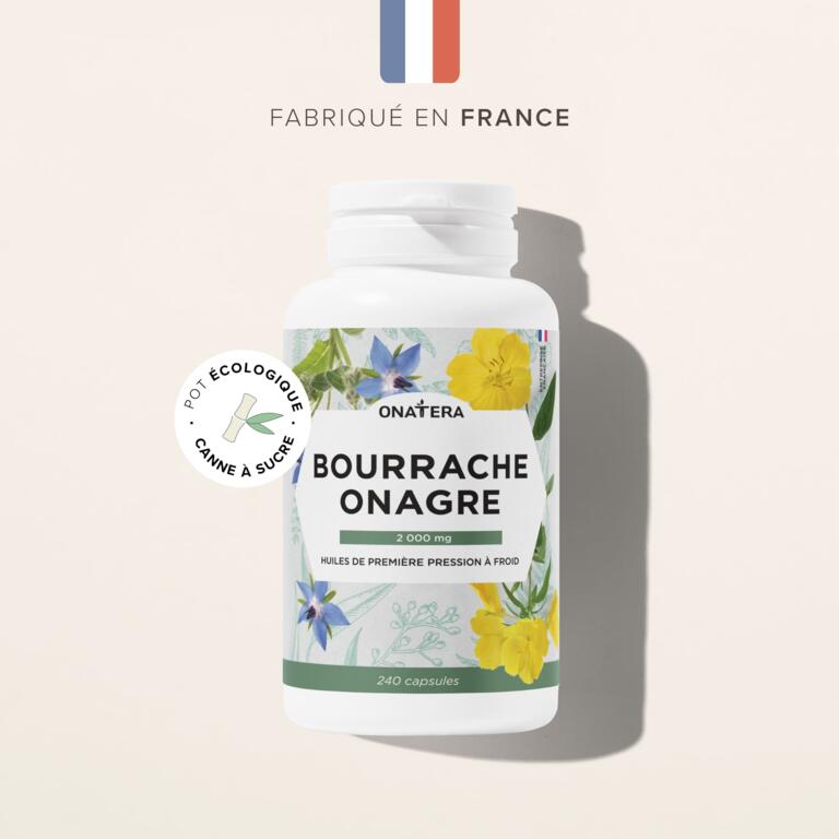 Huiles d'Onagre et Bourrache