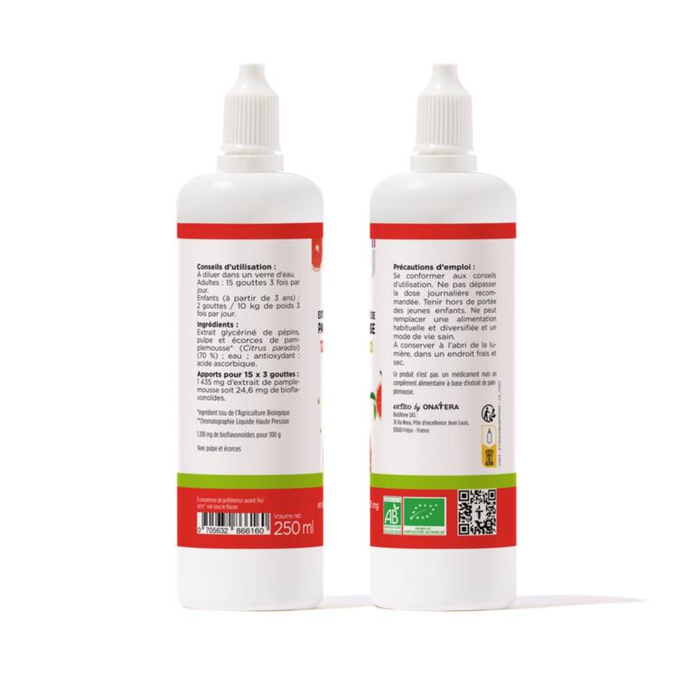 Extrait Pépin de Pamplemousse (EPP) 1200 Bio liquide