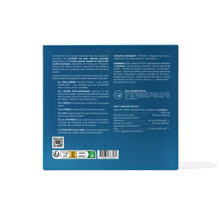 Collagène marin 1500 mg + acide hyaluronique