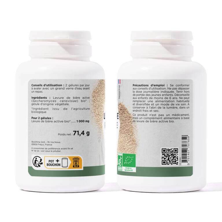 Levure de bière Vivante Bio 1000mg