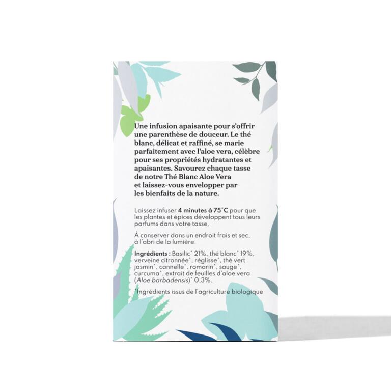 Thé blanc Aloe Vera Bio