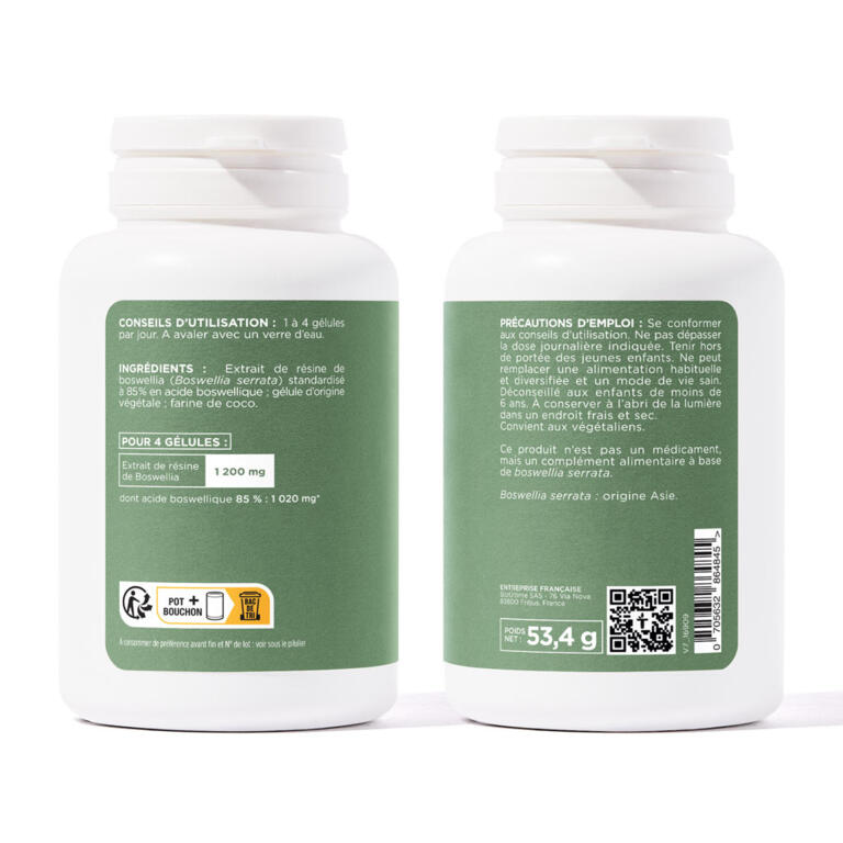 Boswellia serrata standardisé 1000 mg