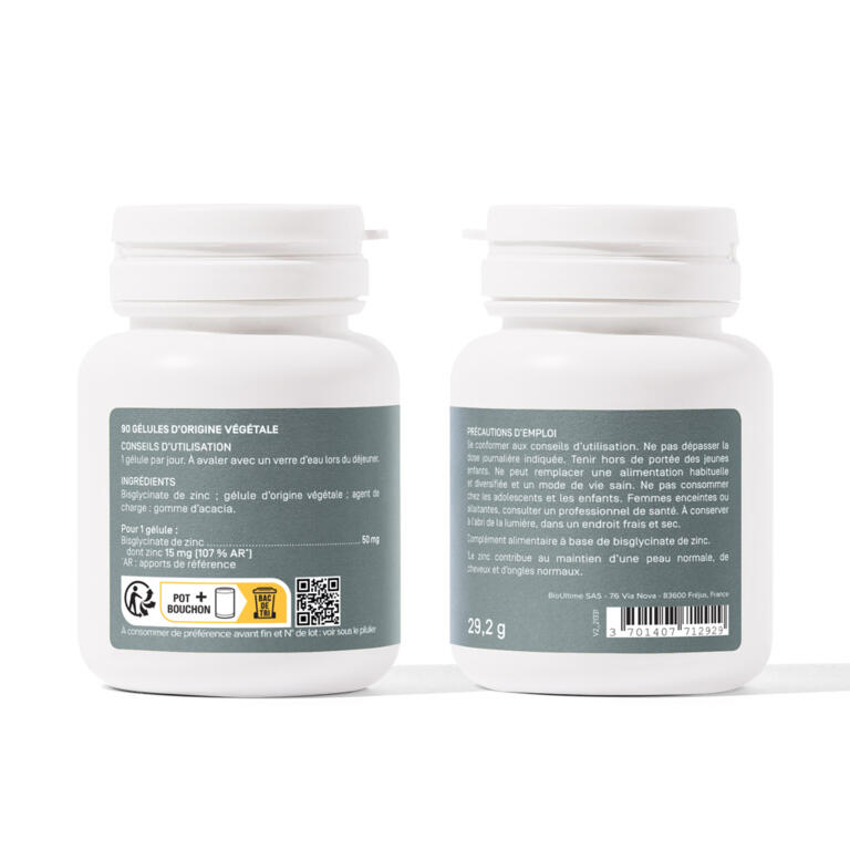 Complément Alimentaire Zinc Bisglycinate Zenement - 400 Comprimés, Végan, Sans Gluten, Pour Peau/cheveux/immunité