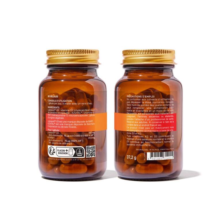 Complément Alimentaire Calcium Coquille D'huître + Vitamines K2 & D3 – Aliness – 100 Comprimés – Neuf
