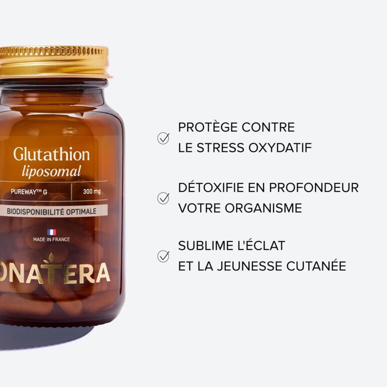 Complément Alimentaire Glutathion Liposomal BIOCYTE - Antioxydant Puissant - 30 Gélules - Pour Le Bien-être Général