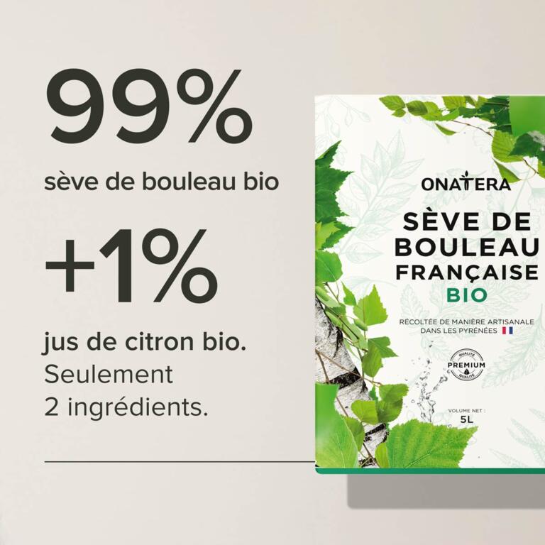 Sève De Bouleau Bio Fraîche - Liquide Pur Pour Cure Détox Et Bien-être