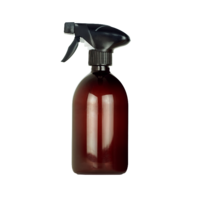 Flacon Plastique Ambré 100% Recyclé et Pompe Spray