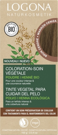 Coloration soin brun cendré