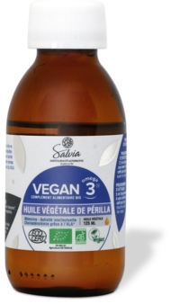 Vegan 3 Périlla Huile végétale à boire bio
