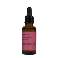 Huile Visage Anti-Âge Global Rose Musquée & Rose de Damas Bio