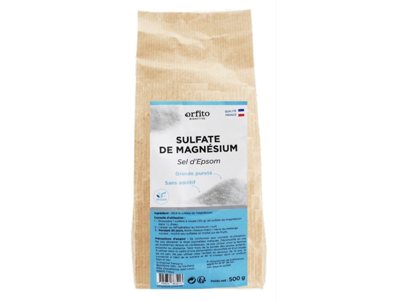 Sulfate de magnesium (Sel d'Epsom) - 500 g